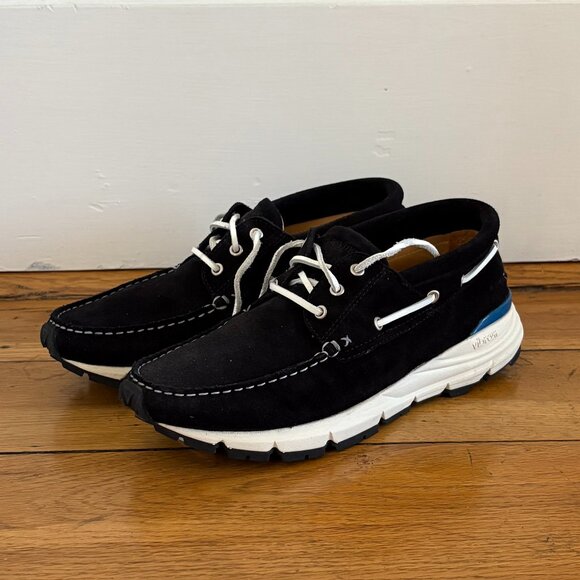EasyMoc Mens Merrimack Boat Shoe | Black Suede | Size 9 - Picture 1 of 4